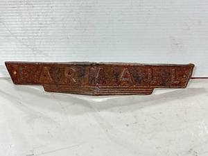Antique Farmall Metal Emblem 12 Inches Wide