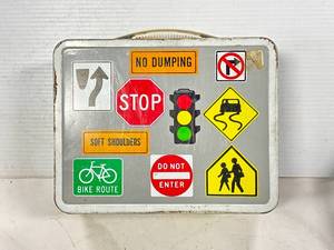 Ohio Art Highway Signs Lunchbox