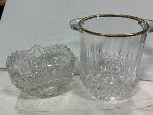 Deep Cut Gold Rim Crystal