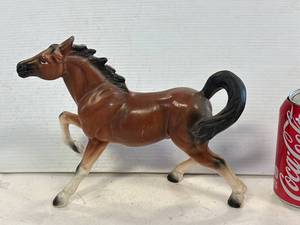 Antique Porcelain Horse from Japan