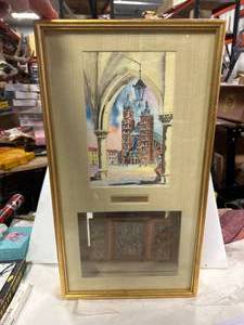 Basilica of our Lady Framed 12x23 Inch