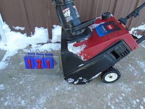 Toro Power Lite 3.25 hp snow thrower. Used today to clear sidewalk. Good used condition. Tested & works. As shown.