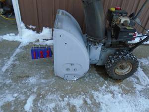 Yard Machine 5 hp 22 snow blower. Used condition. Tested & works. As shown.
