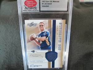 2002 Score QBC Materials #9 Jim Eve...