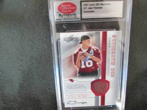 2002 Score QBC Materials Jake Pluum...