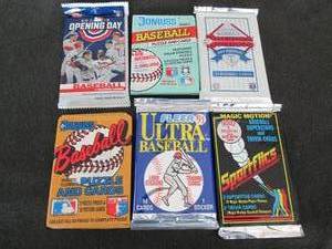 6 Assorted Baseball Packs...