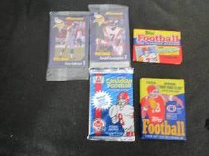 2 Vikings Pks, 3 Assorted Football ...