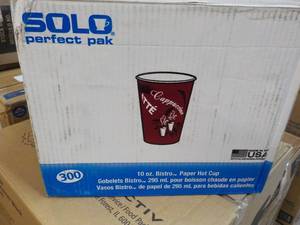 300 ct 10 oz Bistro Paper Hot Cups...
