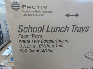 500 ct Foam Lunch Trays...