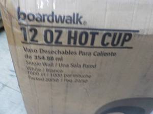 1000 ct Boardwalk 12 oz White Hot C...