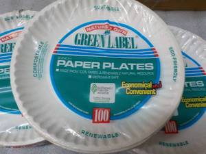 300 Green Label 8 Paper Plates...