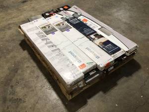 lot 9 image: Pallet with assorted flooring various colors models and conditions see pictures