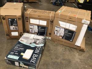 lot 13 image: Lot of Assorted Hampton Bay Base Cabinets review Pictures