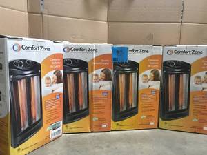 Lot of Comfort Zone Heaters open box review pictures