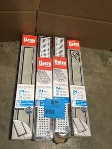 Lot of assorted OATEY Linear Shower Drain with Tile-In Pattern Drain Cover various models