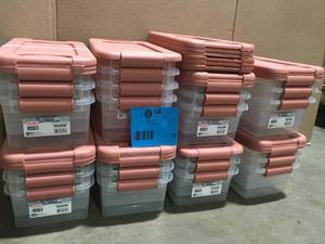 Lot of Sterilite plastic storage containers review pictures customer returns see pictures