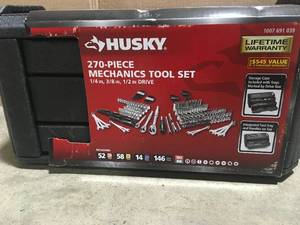 Husky 270 pc Mechanic tool set review pctures customer return