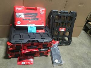 Lot  assorted Milwaukee tools and accessories review pictures