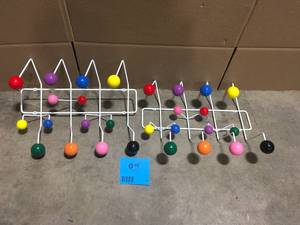Lot of 2 Mode Made Bubble Mid Century Modern Coat Rack (Multi-Color)