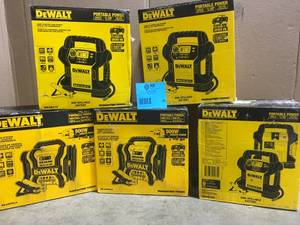 Lot of assorted Dewalt Power stations and Chargers customer returns various models and conditions see pictures