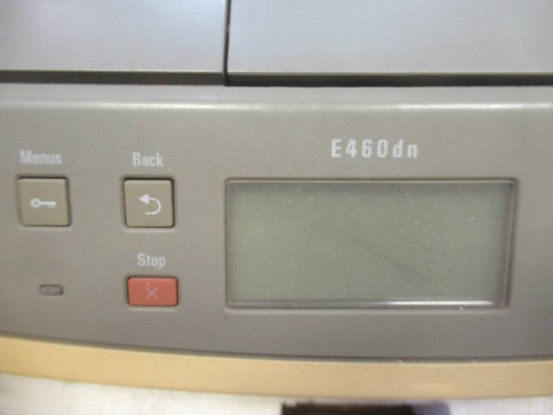 Lexmark E460DN Monochrome Laser Printer, Used in Retail Office, In nice working condition - SOLD AS IS