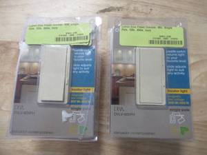 2 PACK - Lutron Diva Preset Dimmer, Mlv, Single Pole, 120v, 450w, Ivory