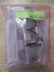 (3-pack) Liberty 90-Degree Surface Mount Hidden Spring Hinge