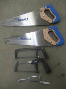 Small Lot of Hand Saws - Husky & Kobalt - USED IN WAREHOUSE, STILL DECENT CONDITION