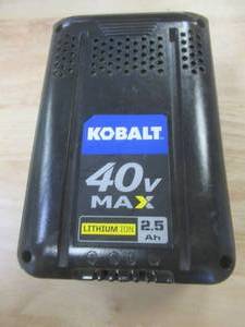 Kobalt 40-Volt Max 2.5-Amps Rechargeable Lithium Ion (Li-Ion) Battery