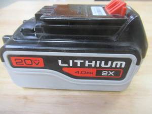BLACKDECKER 20V 4.0AH Lithium Ion Battery Pack (LB2X4020)