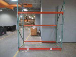 8 Wide x 9.5 Tall x 42 in Deep Teardrop Pallet Racking System - MUST DISASSEMBLE YOURSELF