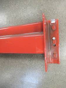 8 x 4 in Heavy Duty Tear Drop Pallet Racking Beam