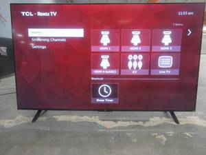 lot 26 image: TCL - 75 Class 4-Series 4K UHD HDR Smart Roku TV 75S455