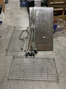 lot 22 image: Stainless Steel Rolling Cart