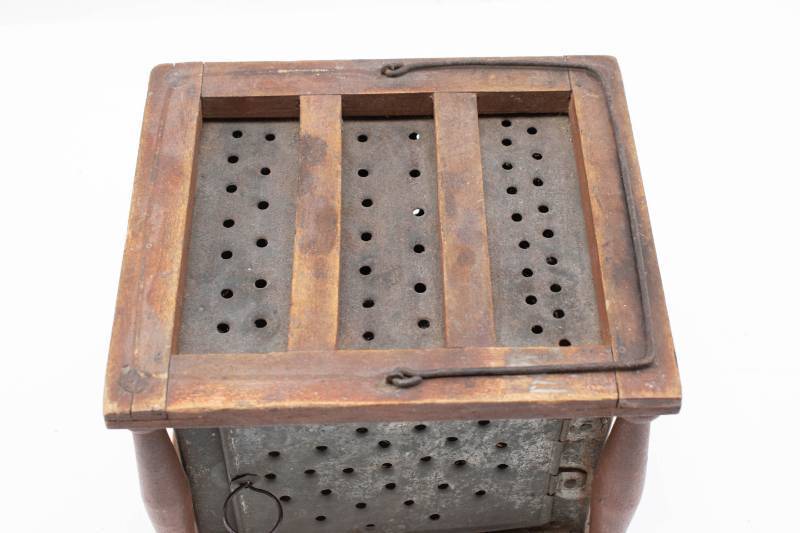 lot 91 image: Early American Antique Foot Stove or Foot Warmer