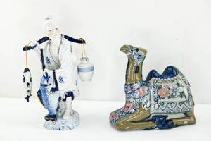 lot 56 image: Two Modern Asian Ceramic Figures