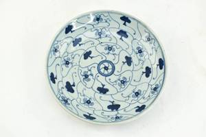lot 9 image: Chinese Qing 18th C. Blue & White Platter