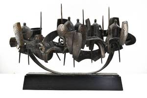 lot 132 image: Bronze Sculpture of Warriors, Unknown Artist, Dated