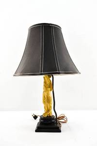 lot 136 image: Lamp with Asian Female Warrior Figure