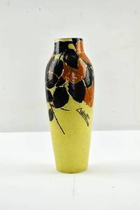 lot 137 image: Made in France Painted Glass Vase