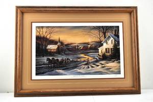 lot 115 image: Terry Redlin Together for the Season Signed Print