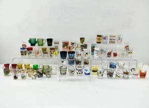 lot 190 image: Huge Lot of Souvenir Shot Glasses