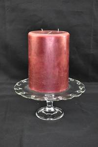 lot 196 image: Enormous Vintage Candle with Glass Stand