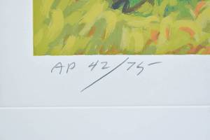 lot 206 image: John Asaro, Women with Tropical Flowers Signed Artist Proof Editioned 4275