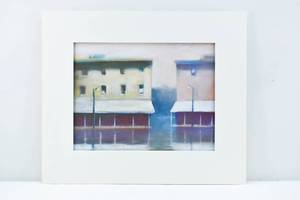 lot 240 image: Dana H. Carlin Signed Original Chalk and Pastel Market Street II, 1992