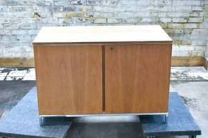 lot 269 image: Wood Two Cabinet Credenza #1