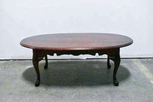 lot 179 image: Cherry Wood Oval Coffee Table