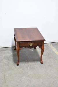 lot 178 image: Cherry Wood Side Table with Drawer