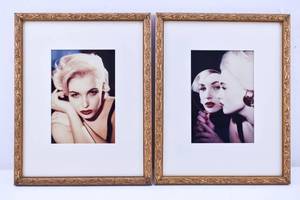 lot 358 image: Pair of Framed Aveda Model Portraits, c. 1970s