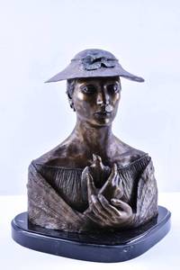 lot 7 image: Rita Hill Torlen Bronze on Marble
